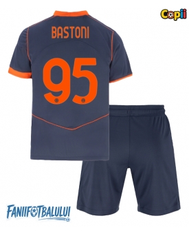 Inter Milan Alessandro Bastoni #95 Echipament de Fotbal Replică 2025-26 Copii Treilea (+ Șorturi)